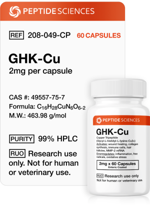 GHK-Cu (2mg x 60 Capsules) (Copper Tripeptide)