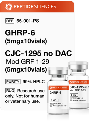 GHRP-6 (5mg x 10), CJC-1295 no DAC (5mg x 10)