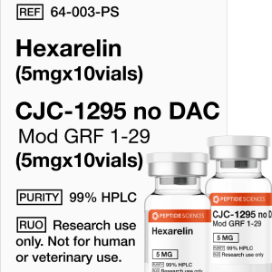 Hexarelin (5mg x 10), CJC-1295 no DAC (5mg x 10)